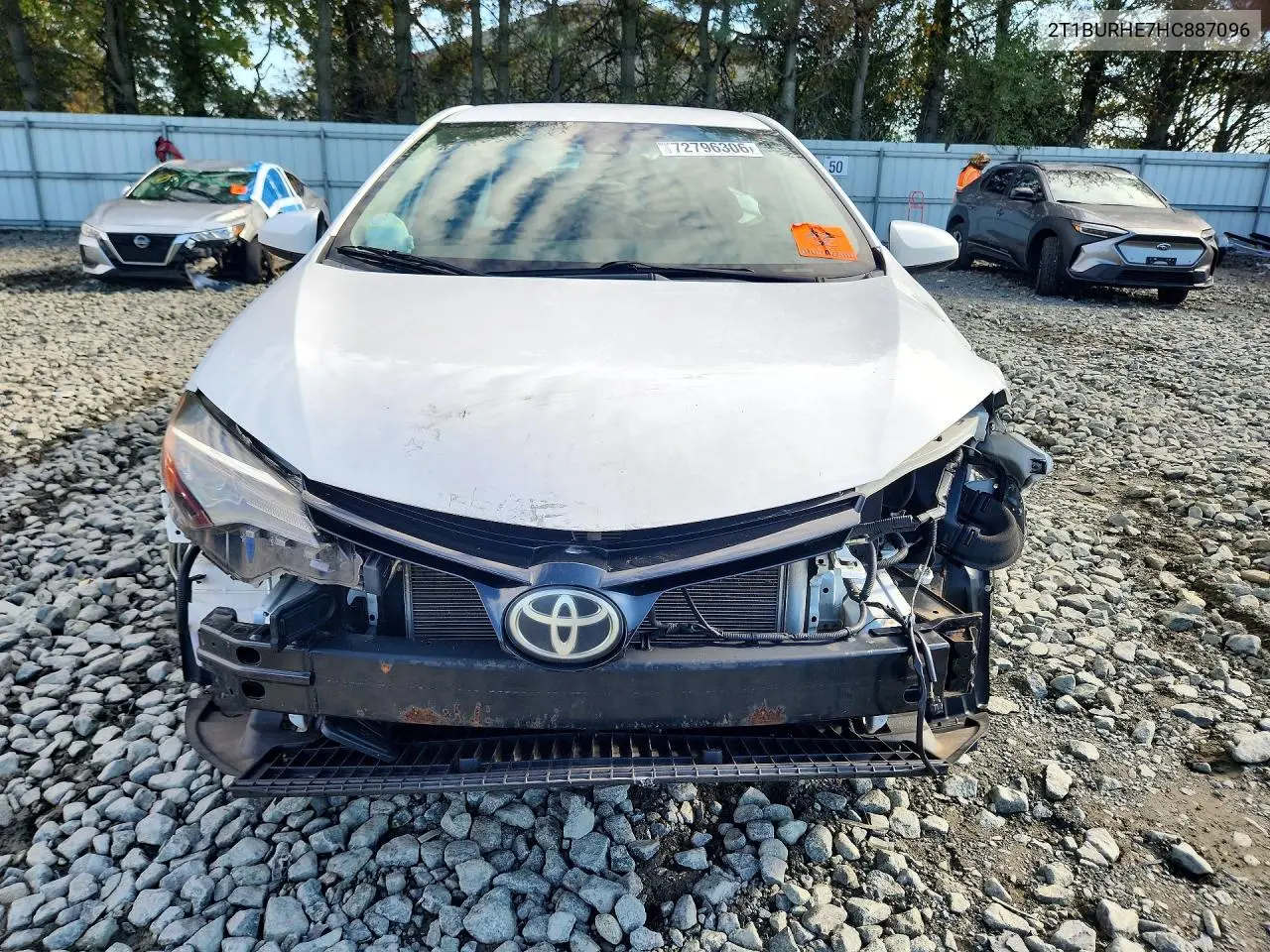 2017 TOYOTA COROLLA VIN 2T1BURHE7HC887096 — фото 5
