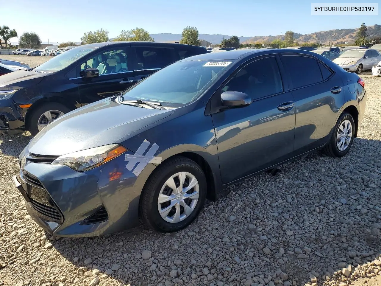 TOYOTA COROLLA 2017, VIN 5YFBURHE0HP582197