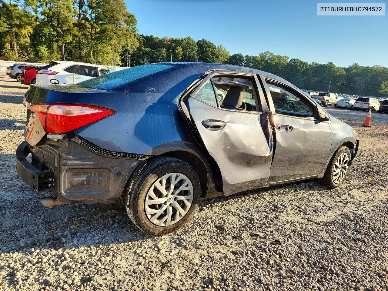 2017 TOYOTA COROLLA VIN 2T1BURHE8HC794572 — фото 3