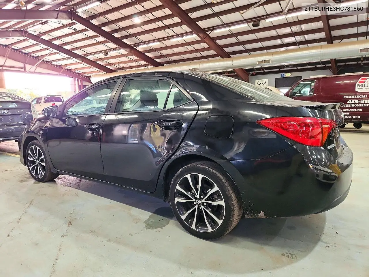 2017 TOYOTA COROLLA VIN 2T1BURHE3HC781860 — фото 2