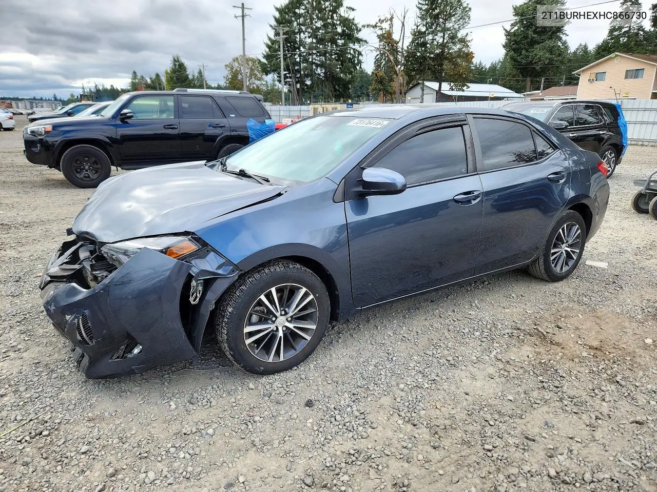 TOYOTA COROLLA 2017, VIN 2T1BURHEXHC866730