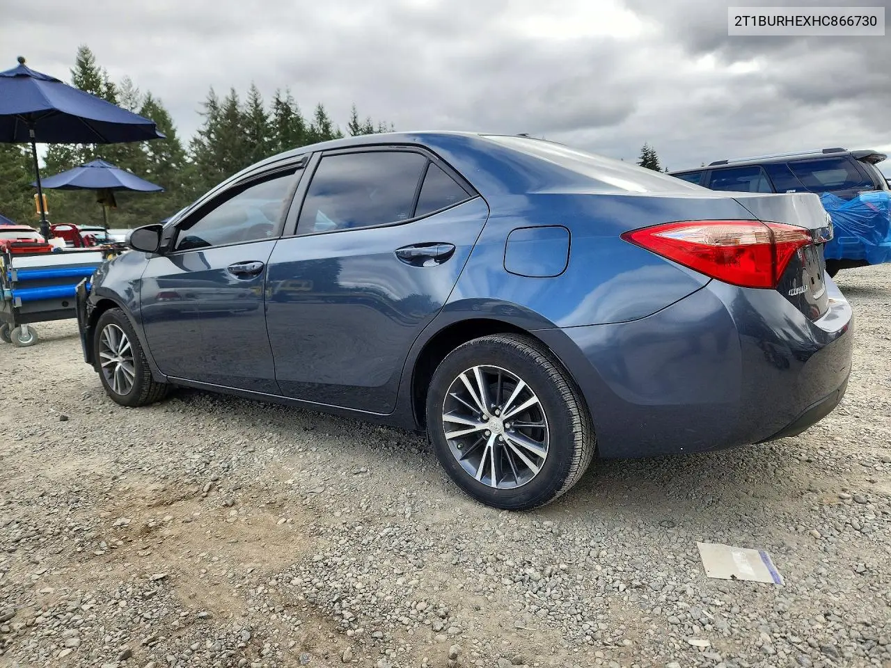 2017 TOYOTA COROLLA VIN 2T1BURHEXHC866730 — фото 2