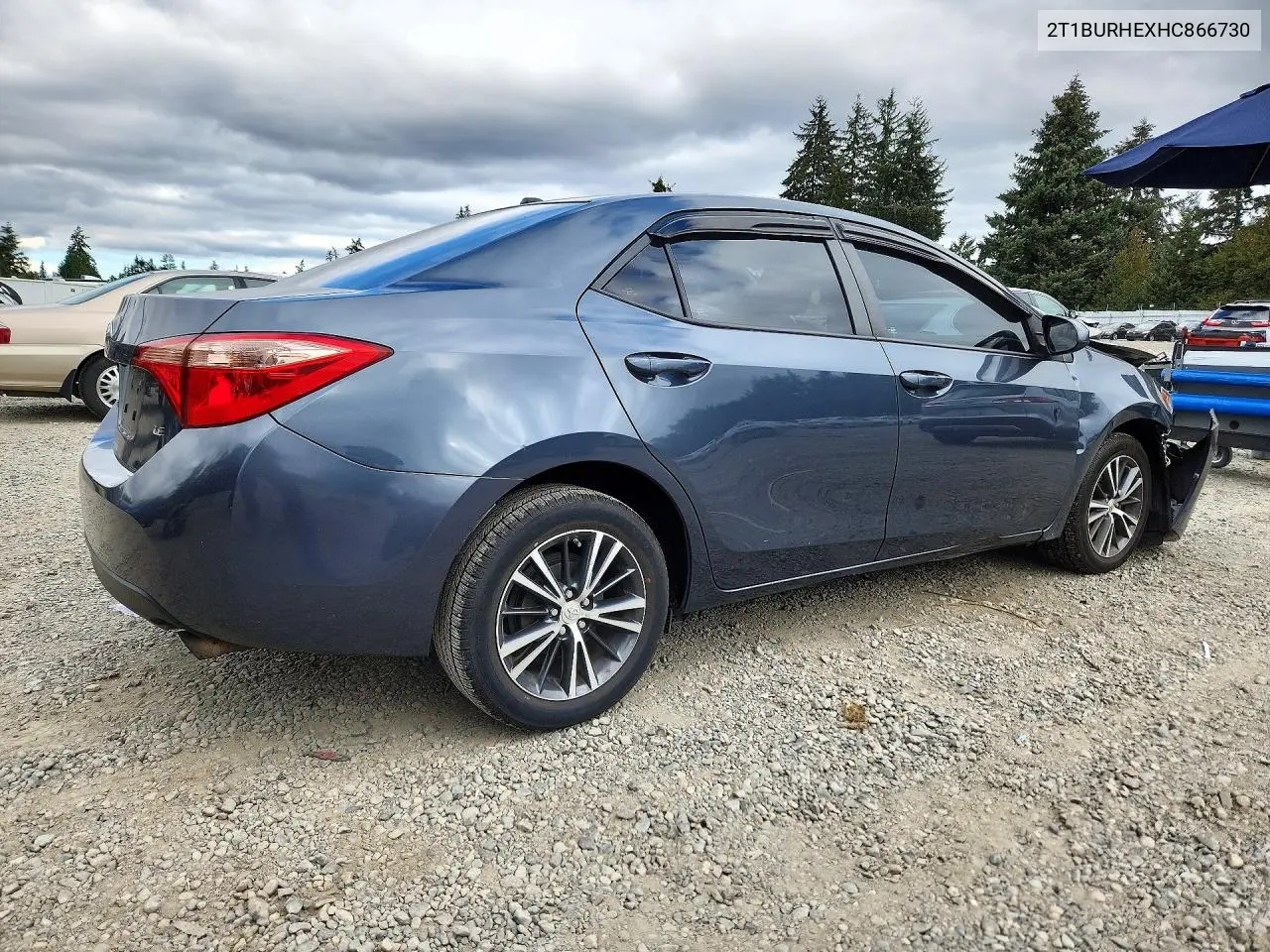 2017 TOYOTA COROLLA VIN 2T1BURHEXHC866730 — фото 3