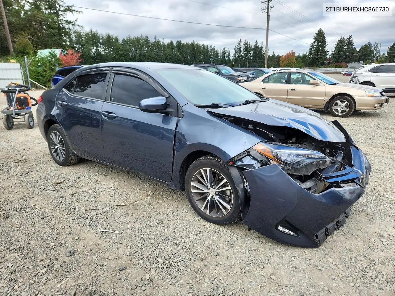 2017 TOYOTA COROLLA VIN 2T1BURHEXHC866730 — фото 4