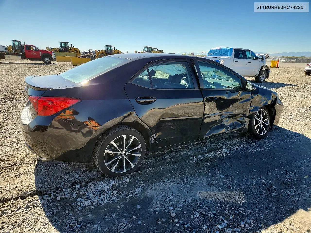 2017 TOYOTA COROLLA VIN 2T1BURHE0HC748251 — фото 3