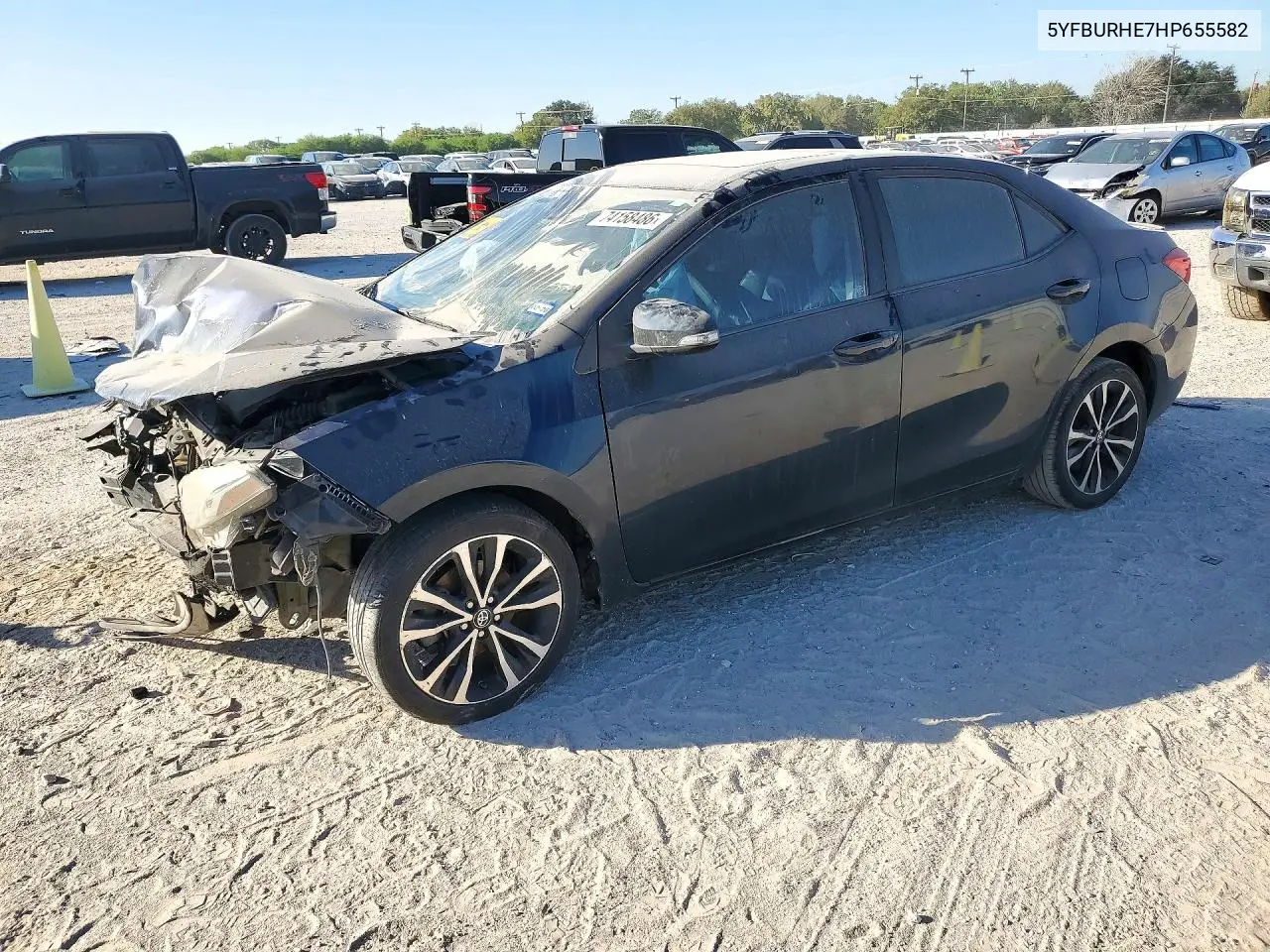 TOYOTA COROLLA 2017, VIN 5YFBURHE7HP655582