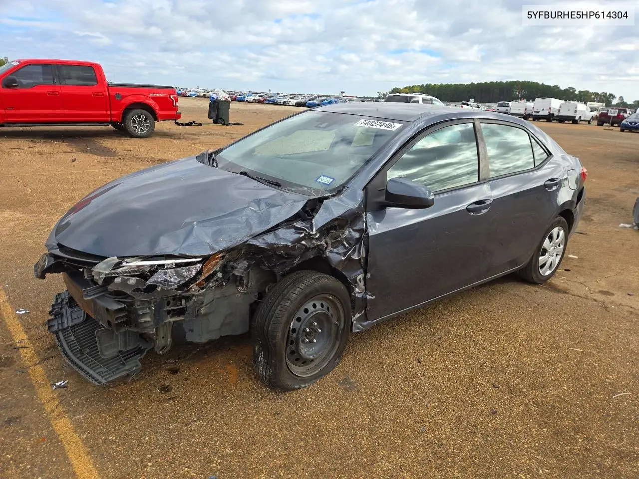TOYOTA COROLLA 2017, VIN 5YFBURHE5HP614304