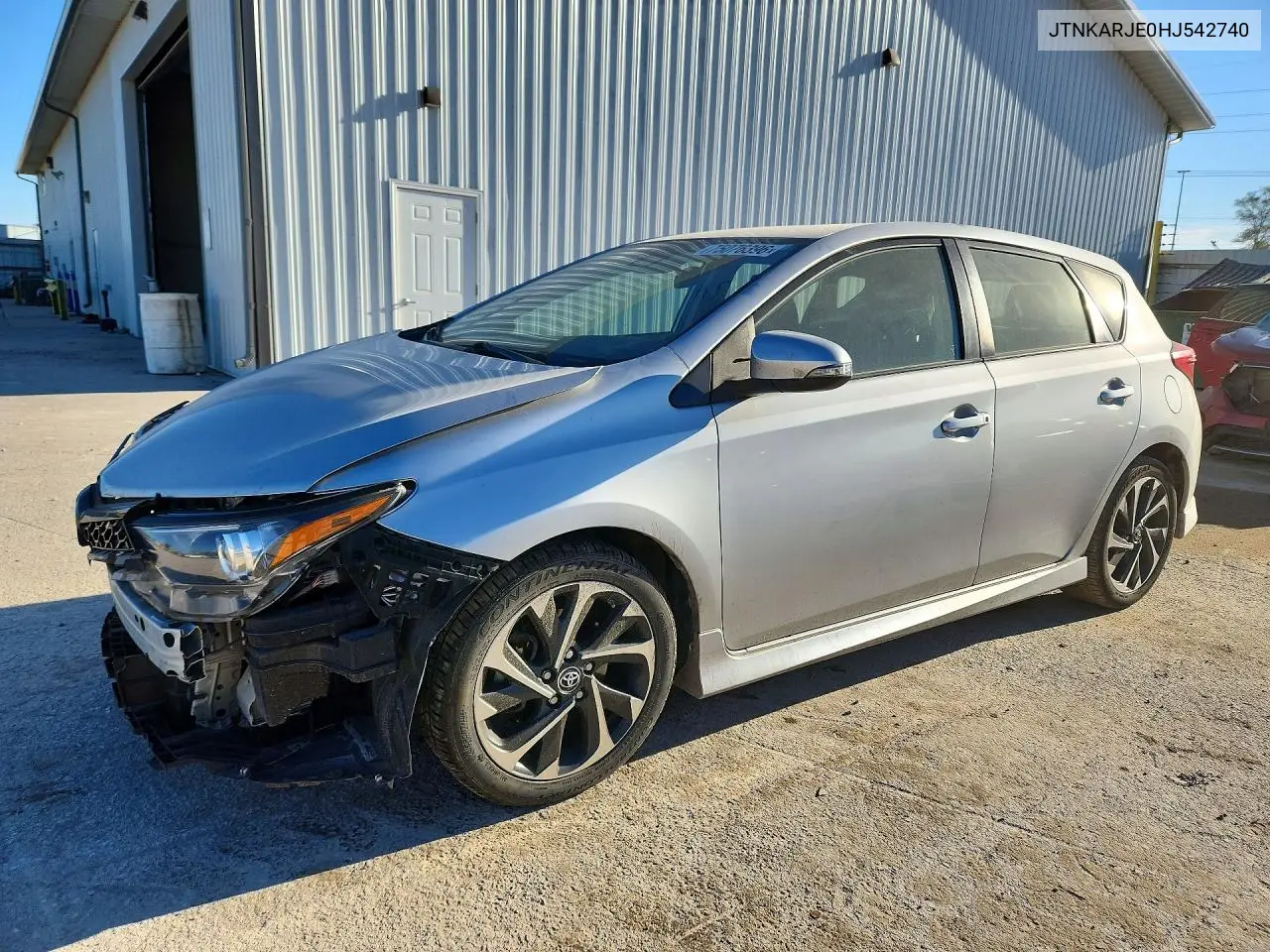 TOYOTA COROLLA 2017, VIN JTNKARJE0HJ542740