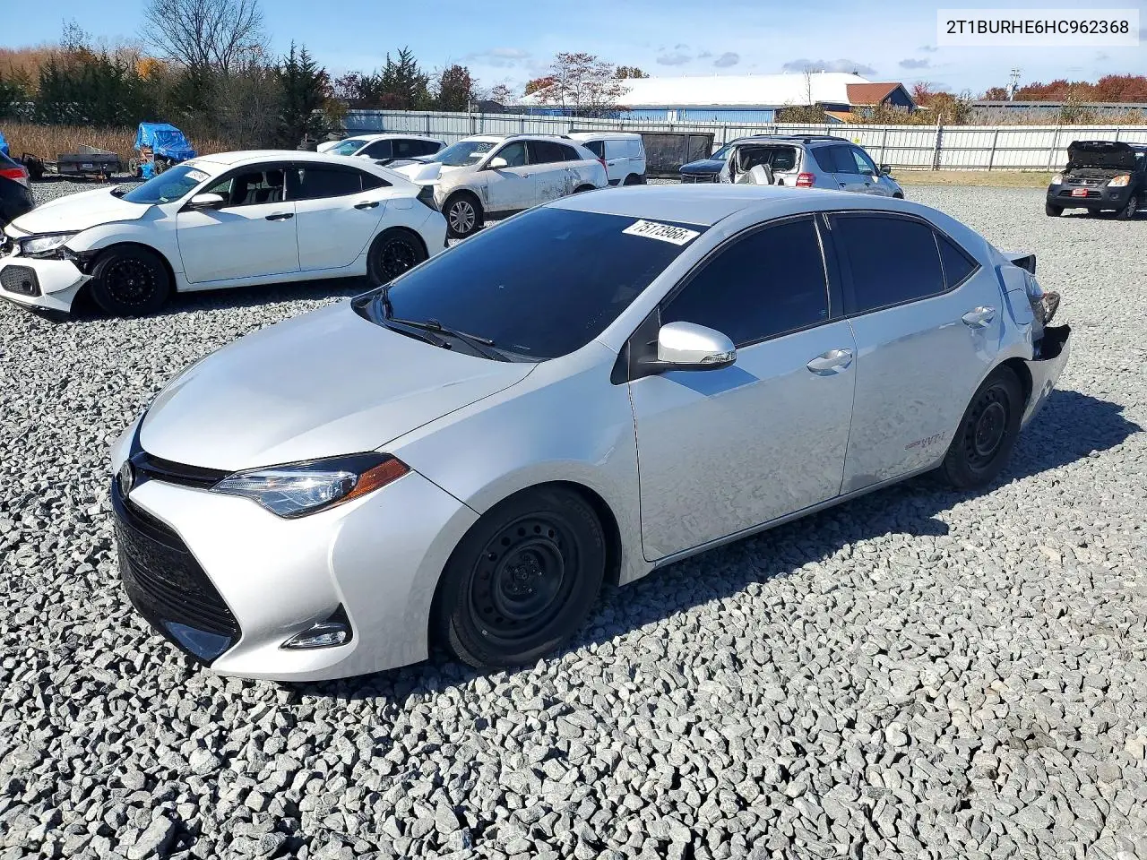 TOYOTA COROLLA 2017, VIN 2T1BURHE6HC962368