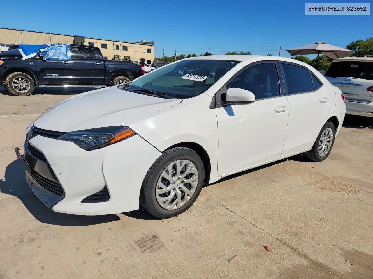 TOYOTA COROLLA 2018, VIN 5YFBURHE2JP823652
