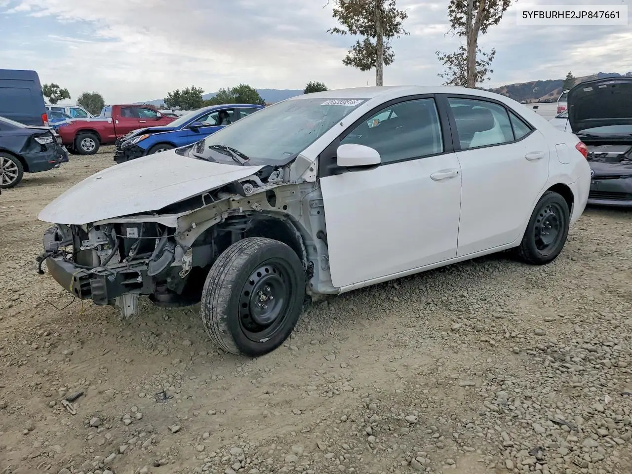 TOYOTA COROLLA 2018, VIN 5YFBURHE2JP847661