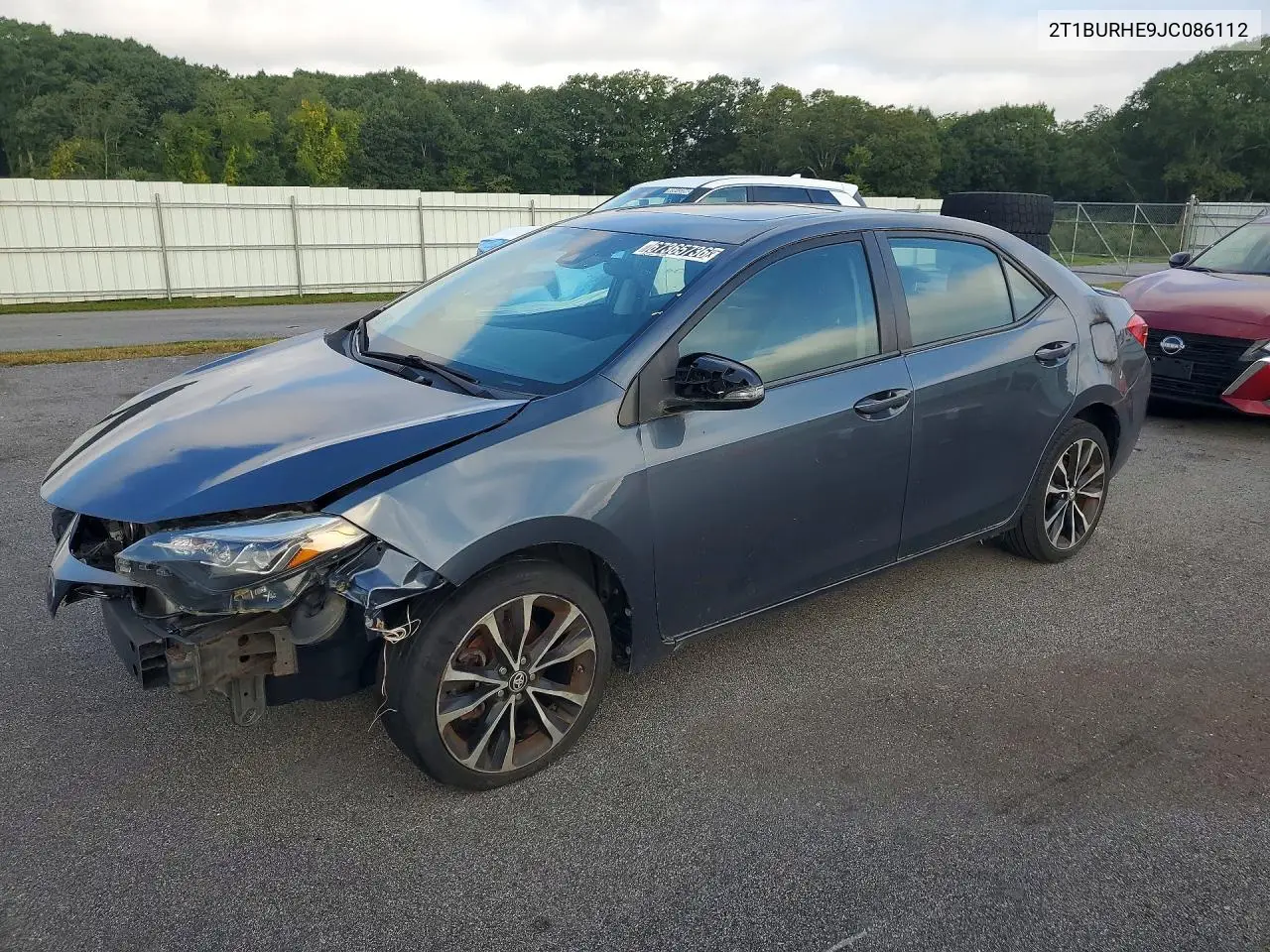 TOYOTA COROLLA 2018, VIN 2T1BURHE9JC086112