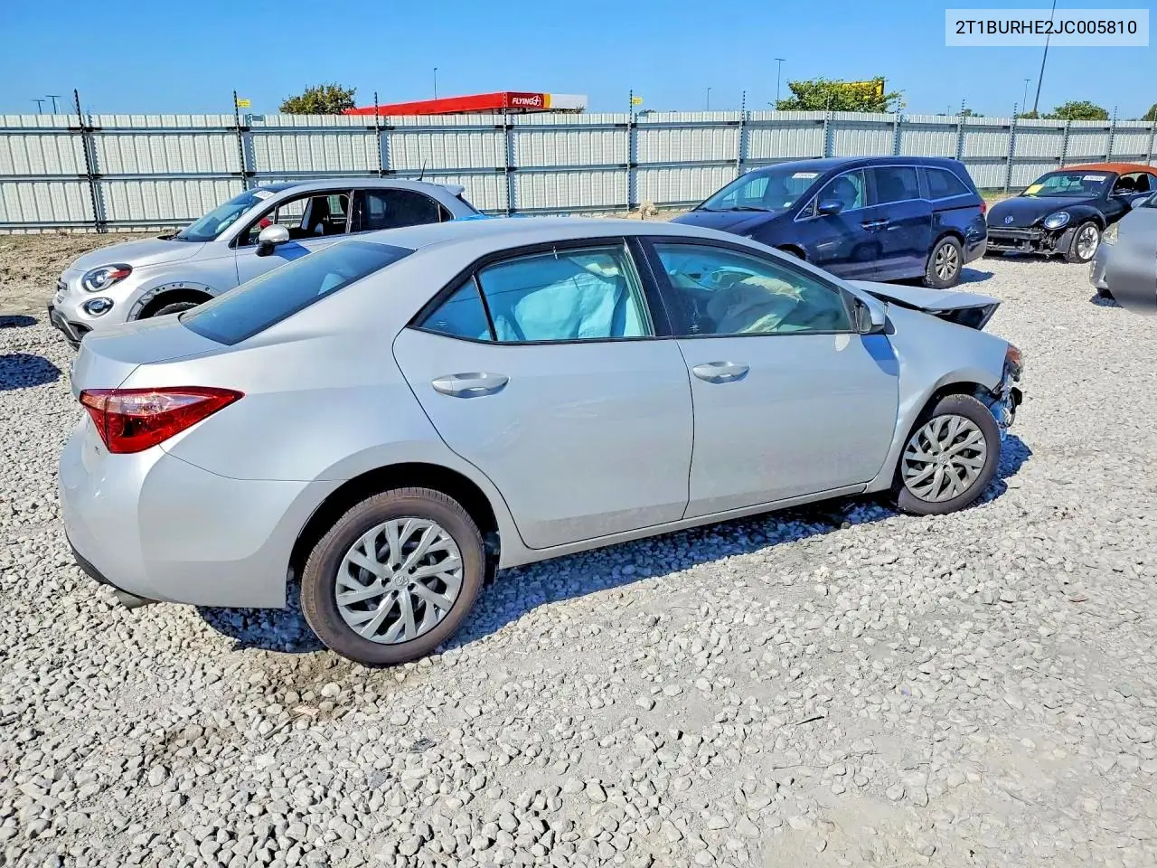 2018 TOYOTA COROLLA VIN 2T1BURHE2JC005810 — фото 3