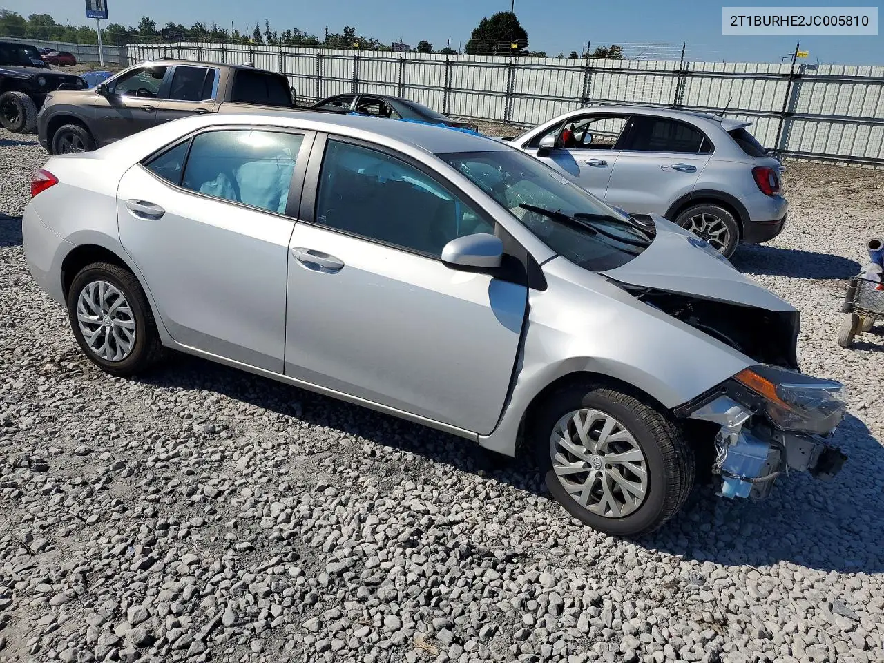 2018 TOYOTA COROLLA VIN 2T1BURHE2JC005810 — фото 4