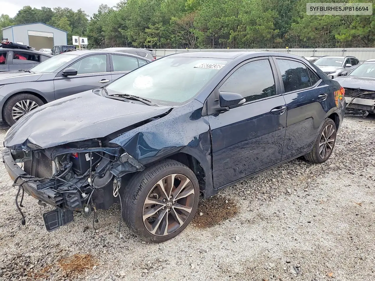 TOYOTA COROLLA 2018, VIN 5YFBURHE5JP816694