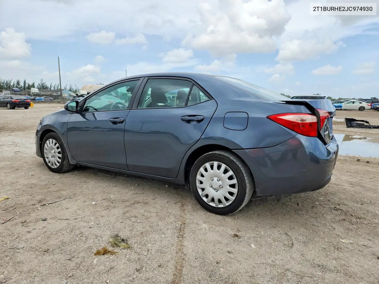 2018 TOYOTA COROLLA VIN 2T1BURHE2JC974930 — фото 2