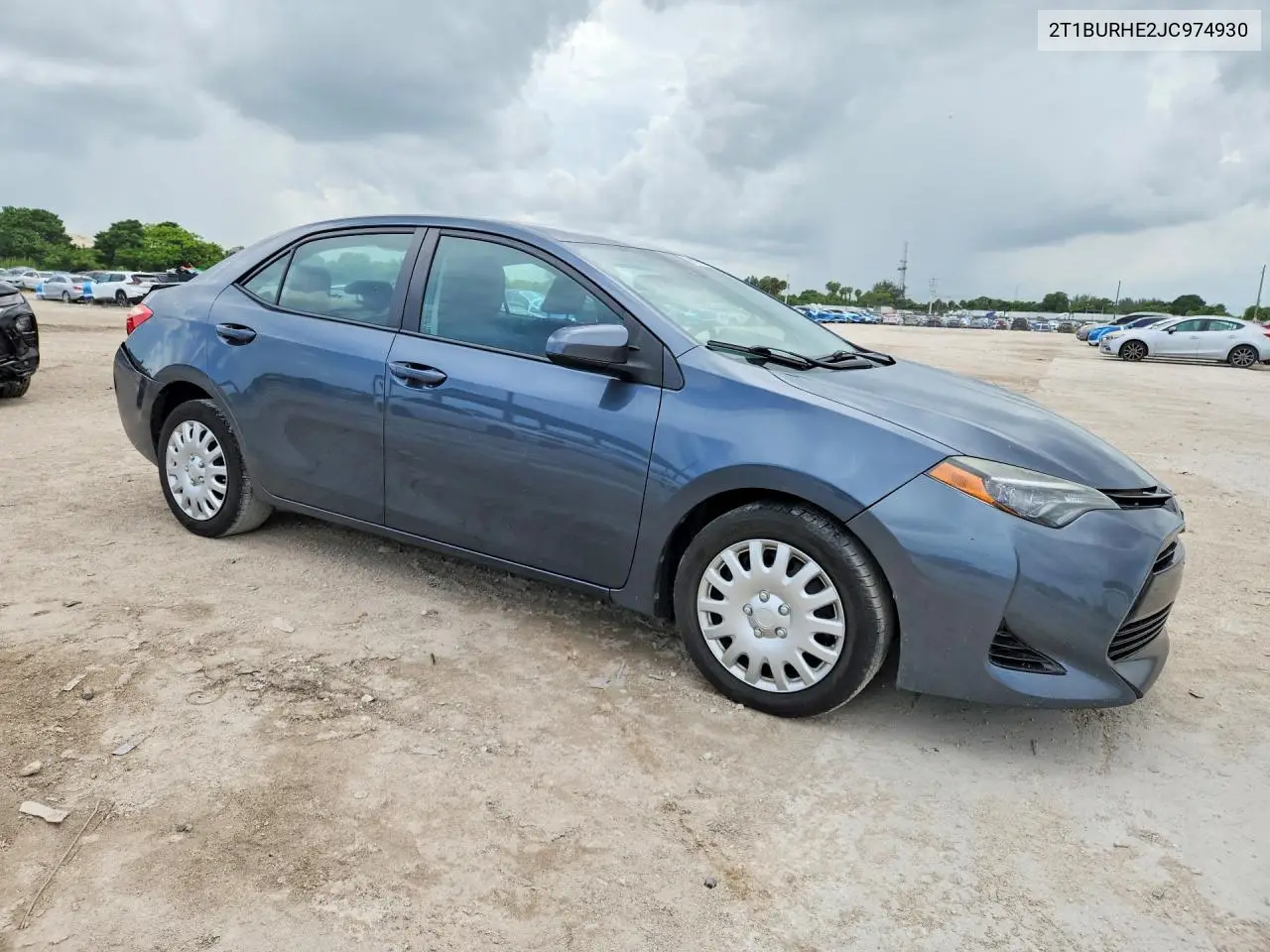 2018 TOYOTA COROLLA VIN 2T1BURHE2JC974930 — фото 4
