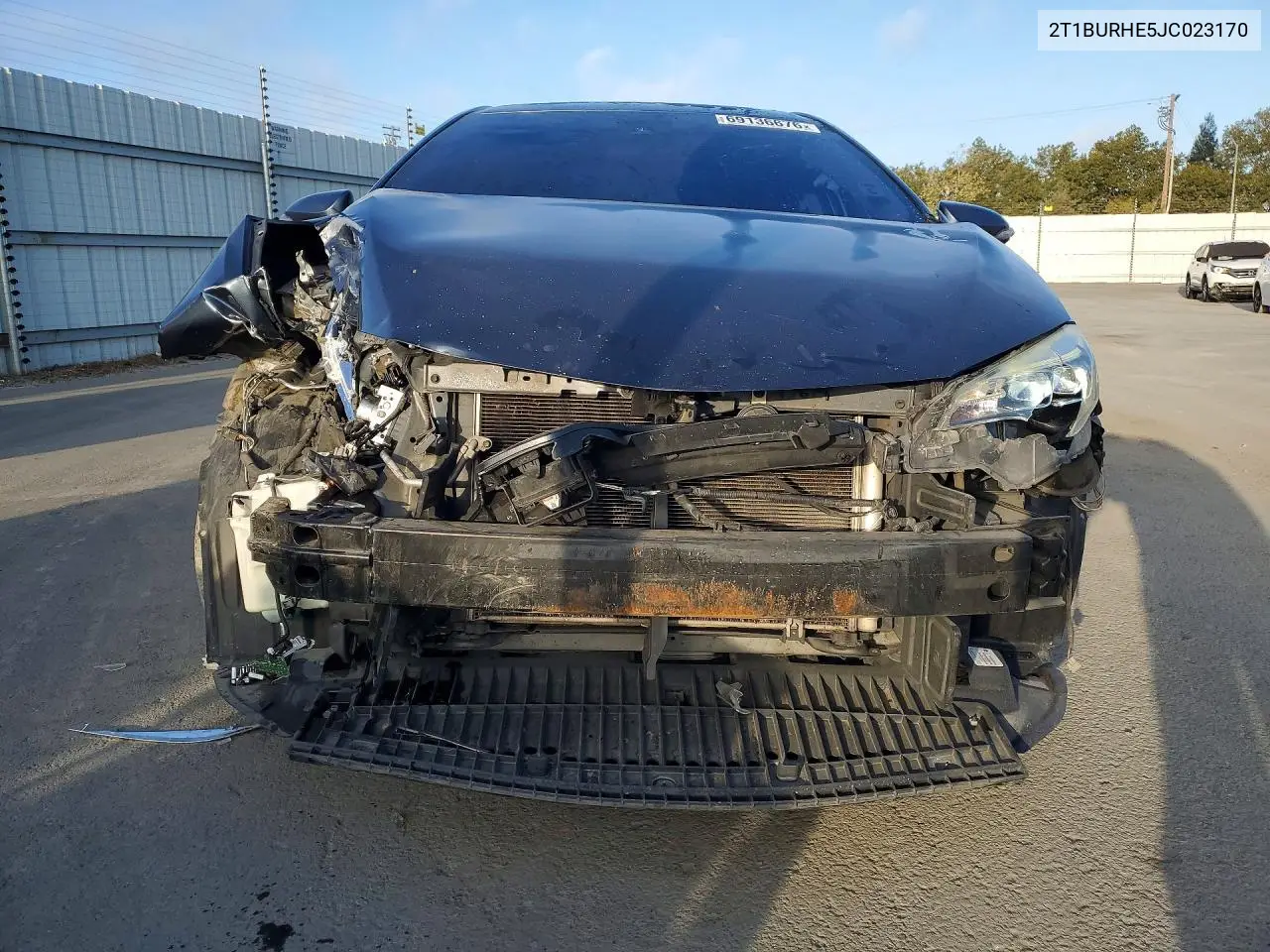 2018 TOYOTA COROLLA VIN 2T1BURHE5JC023170 — фото 5