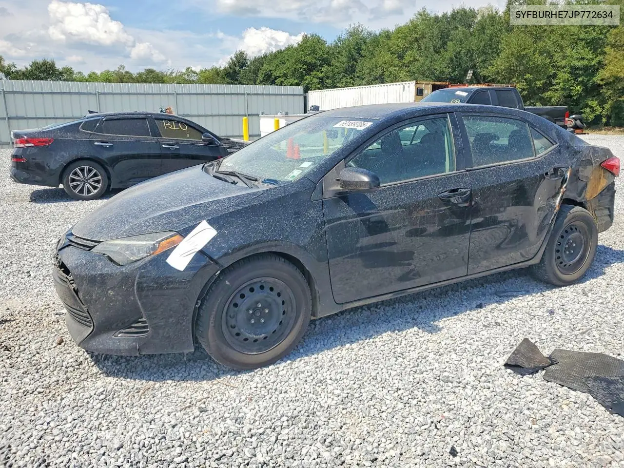 TOYOTA COROLLA 2018, VIN 5YFBURHE7JP772634