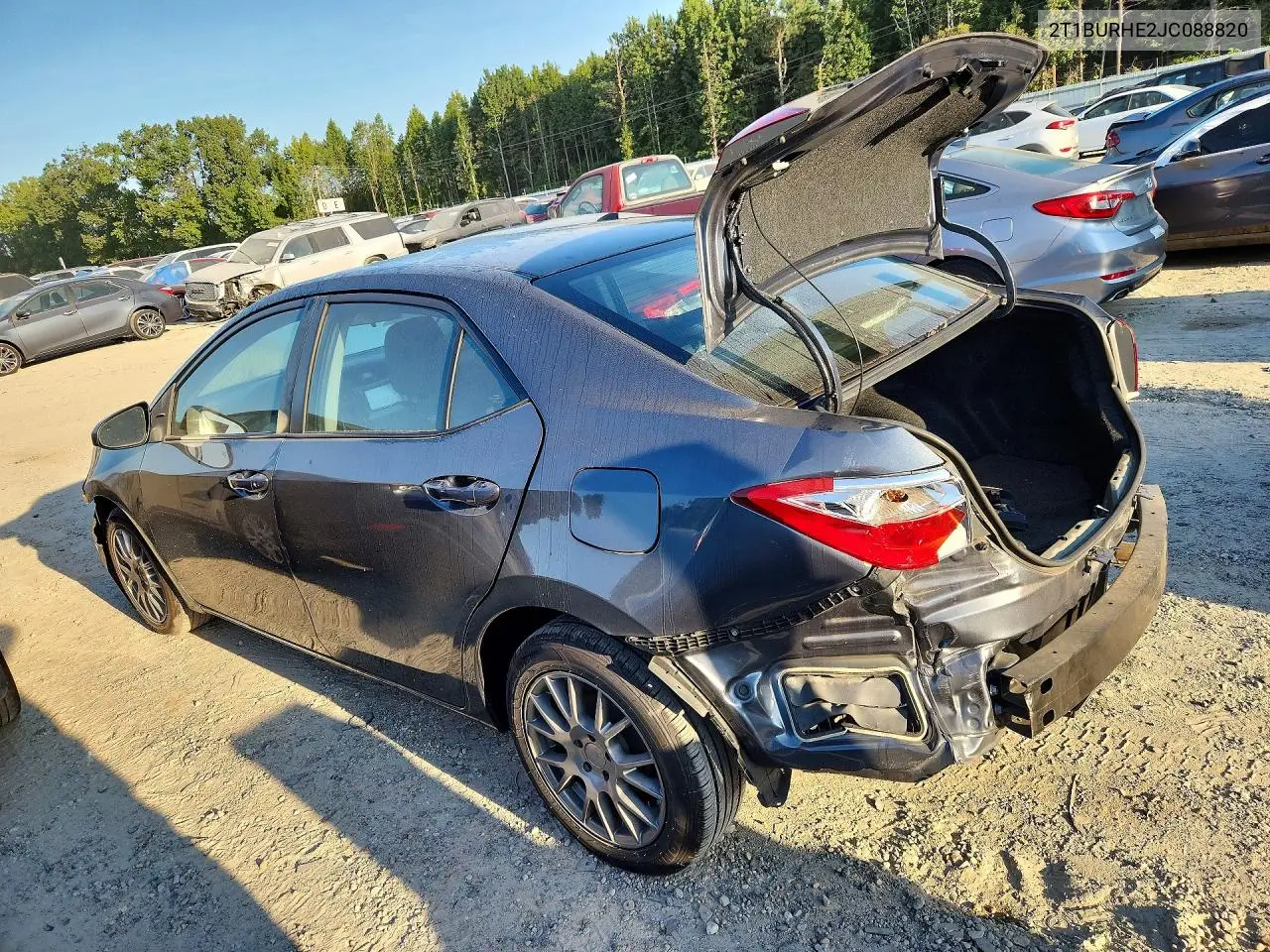 2018 TOYOTA COROLLA VIN 2T1BURHE2JC088820 — фото 2