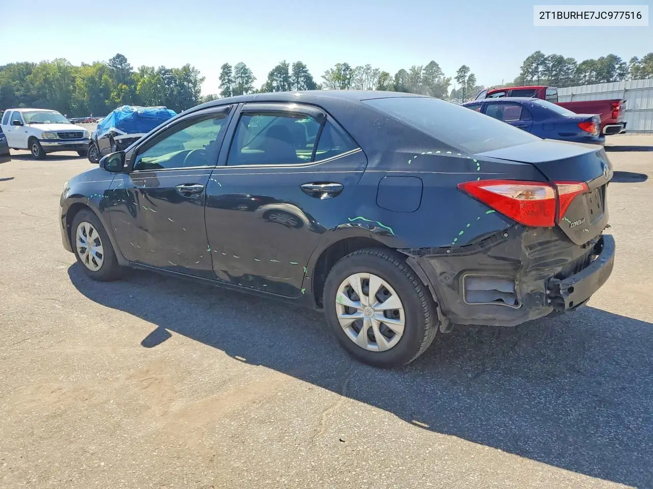 2018 TOYOTA COROLLA VIN 2T1BURHE7JC977516 — фото 2