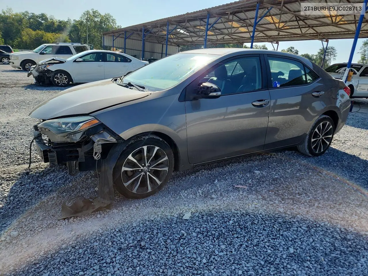 TOYOTA COROLLA 2018, VIN 2T1BURHE9JC028713