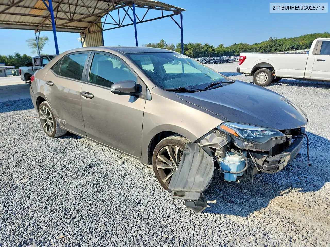 2018 TOYOTA COROLLA VIN 2T1BURHE9JC028713 — фото 4
