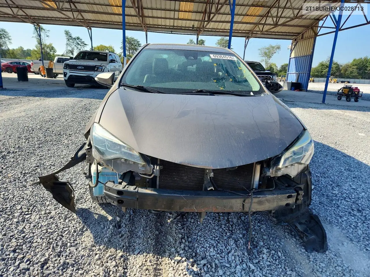 2018 TOYOTA COROLLA VIN 2T1BURHE9JC028713 — фото 5