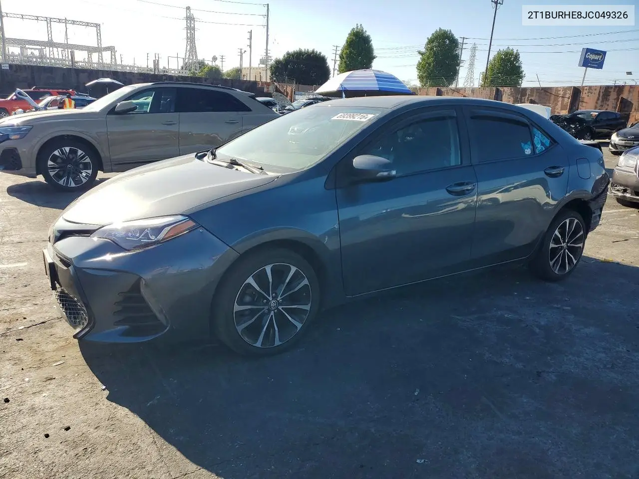 TOYOTA COROLLA 2018, VIN 2T1BURHE8JC049326
