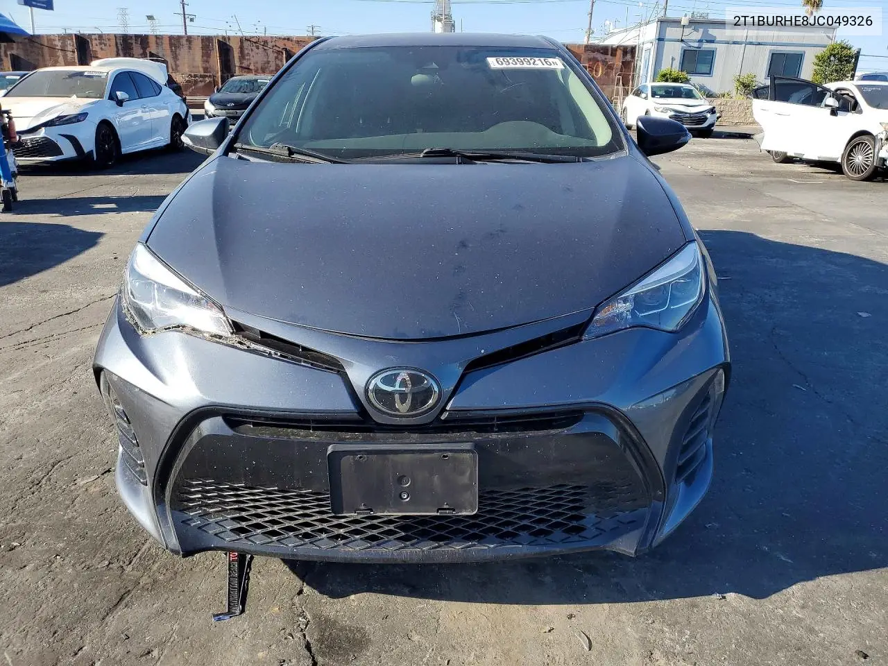 2018 TOYOTA COROLLA VIN 2T1BURHE8JC049326 — фото 5