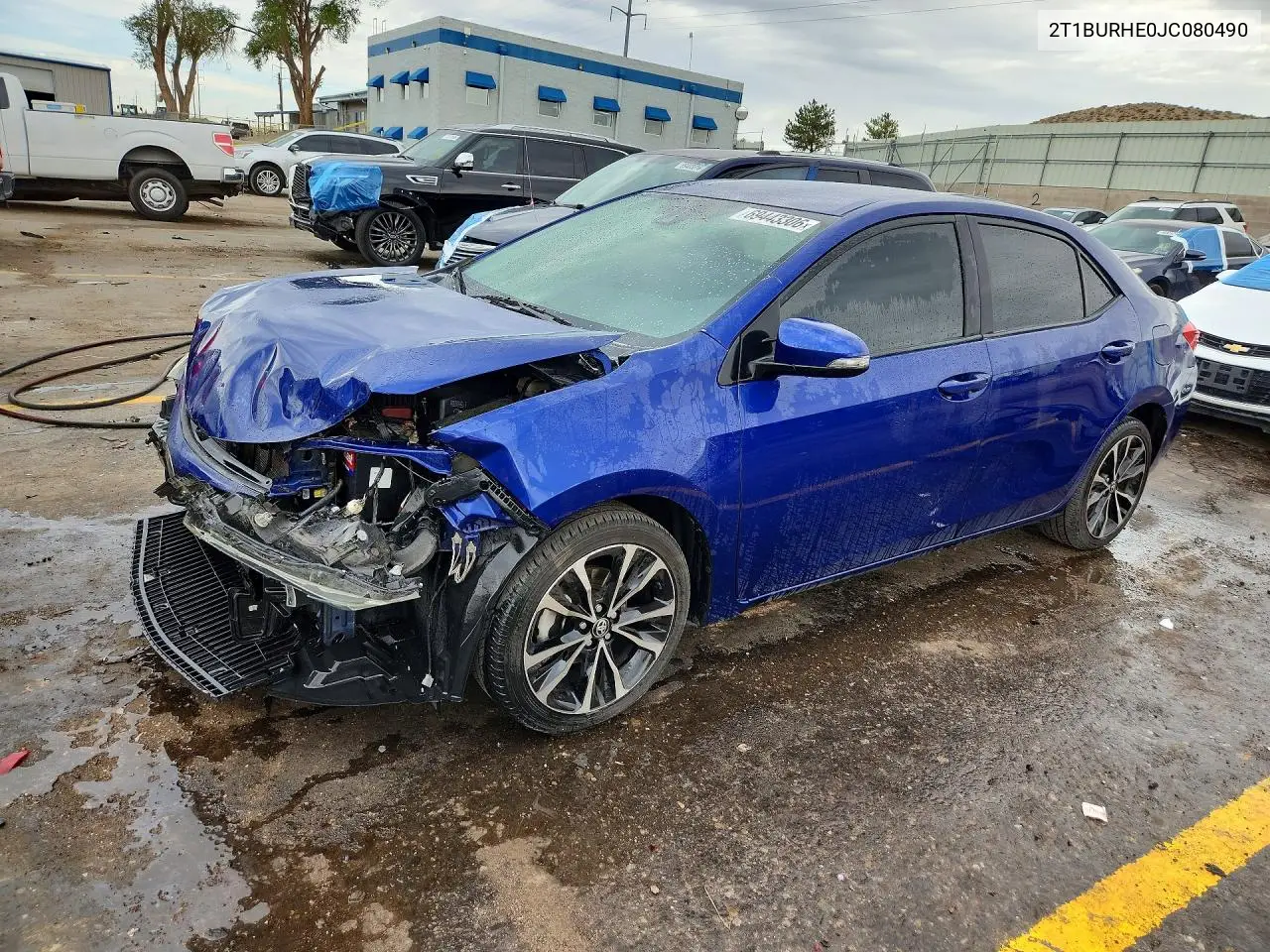 TOYOTA COROLLA 2018, VIN 2T1BURHE0JC080490