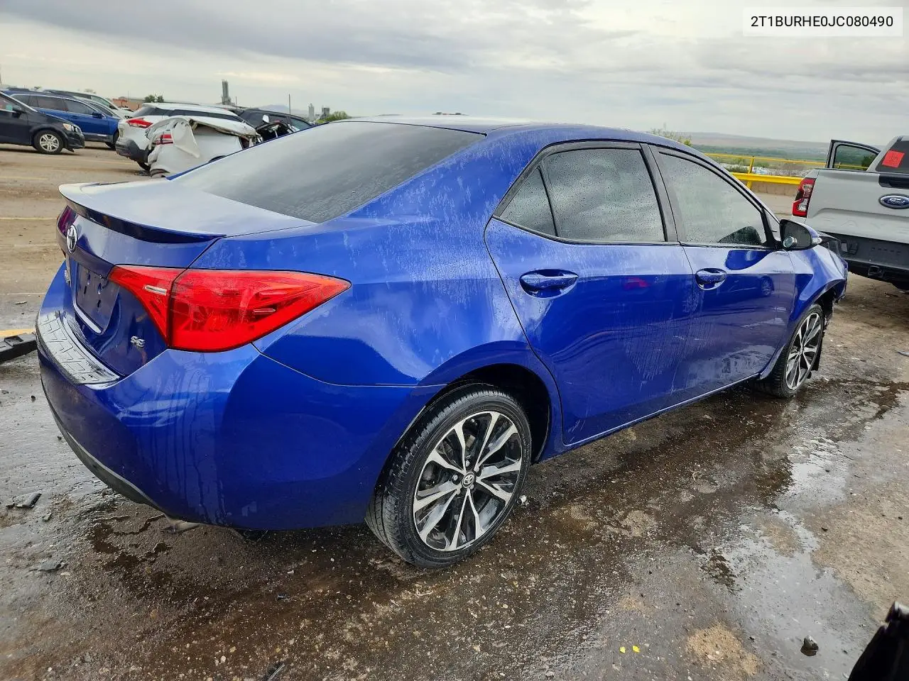 2018 TOYOTA COROLLA VIN 2T1BURHE0JC080490 — фото 3