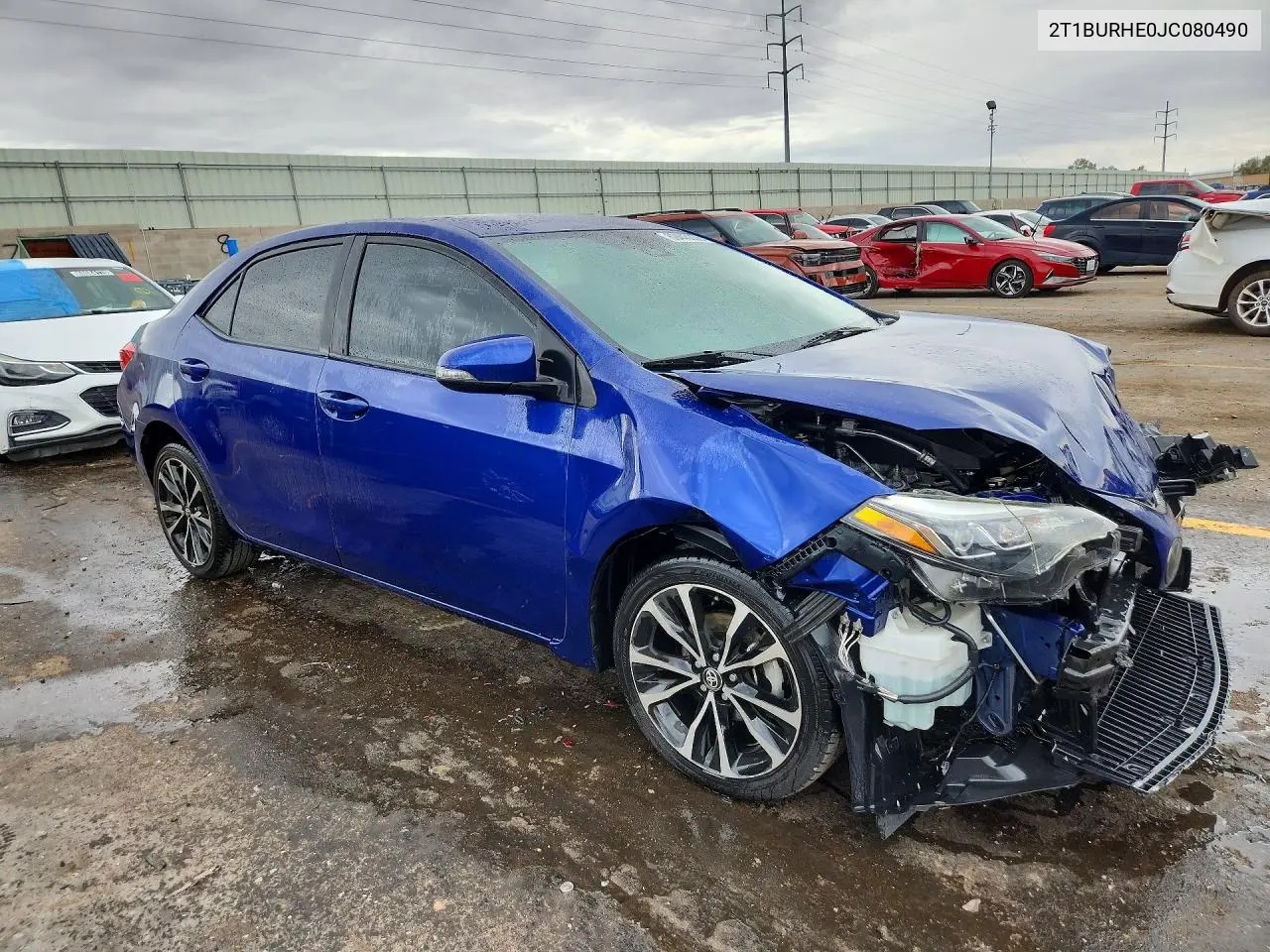 2018 TOYOTA COROLLA VIN 2T1BURHE0JC080490 — фото 4