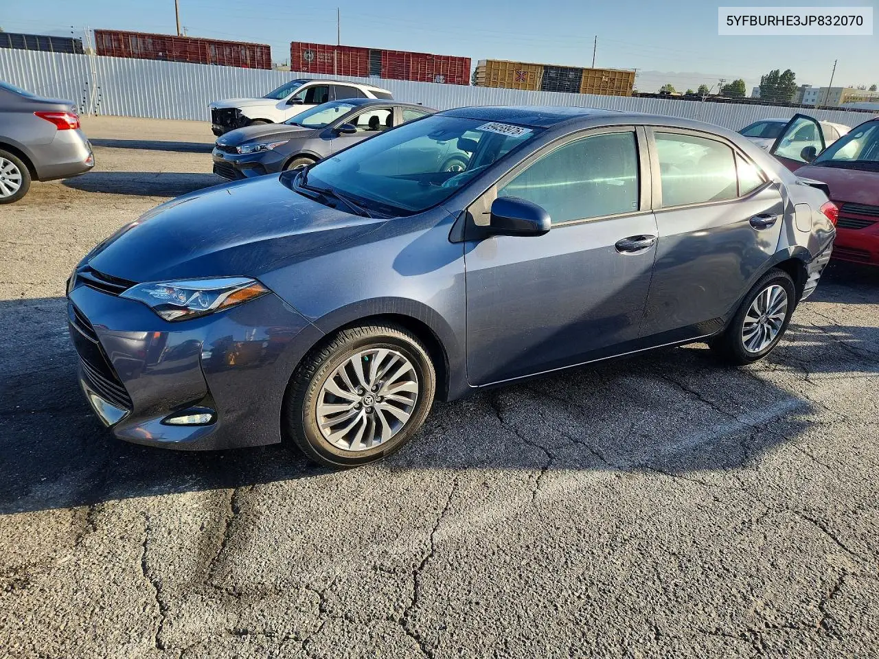 TOYOTA COROLLA 2018, VIN 5YFBURHE3JP832070