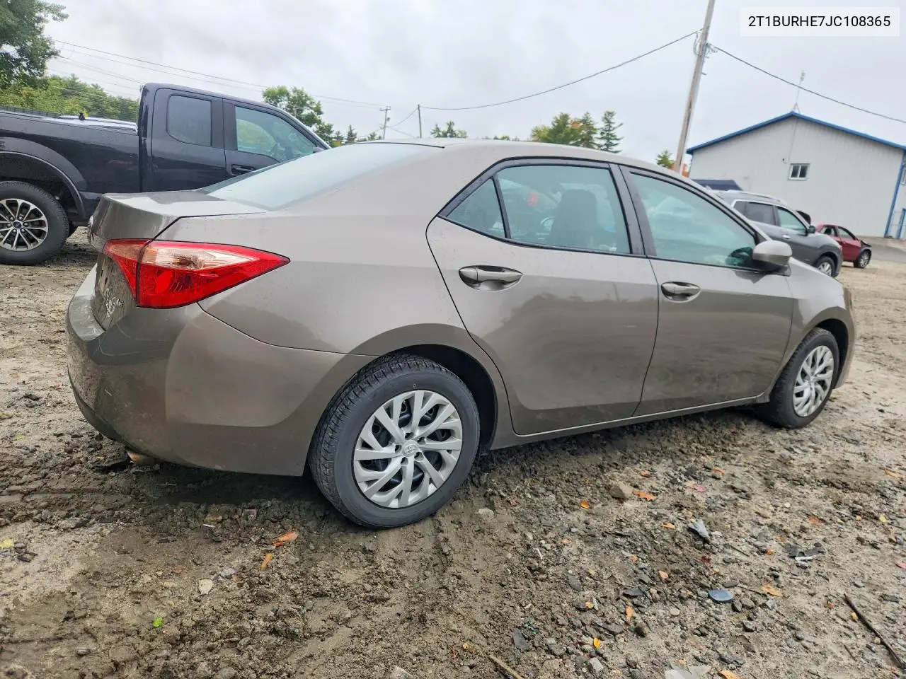 2018 TOYOTA COROLLA VIN 2T1BURHE7JC108365 — фото 3