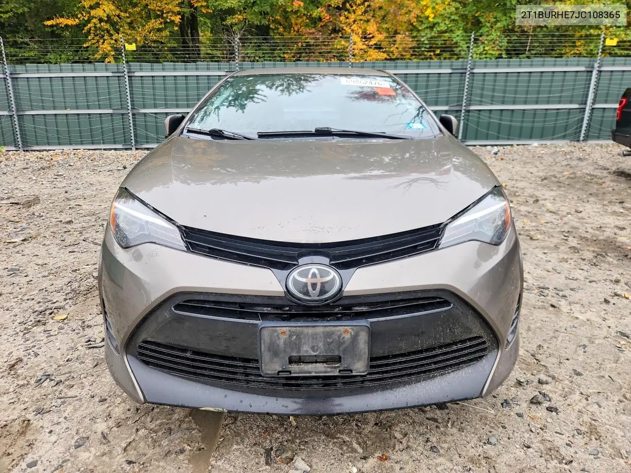 2018 TOYOTA COROLLA VIN 2T1BURHE7JC108365 — фото 5