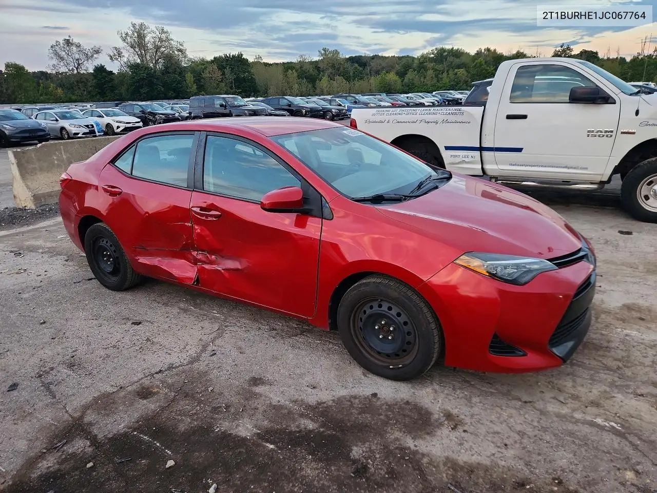 2018 TOYOTA COROLLA VIN 2T1BURHE1JC067764 — фото 4