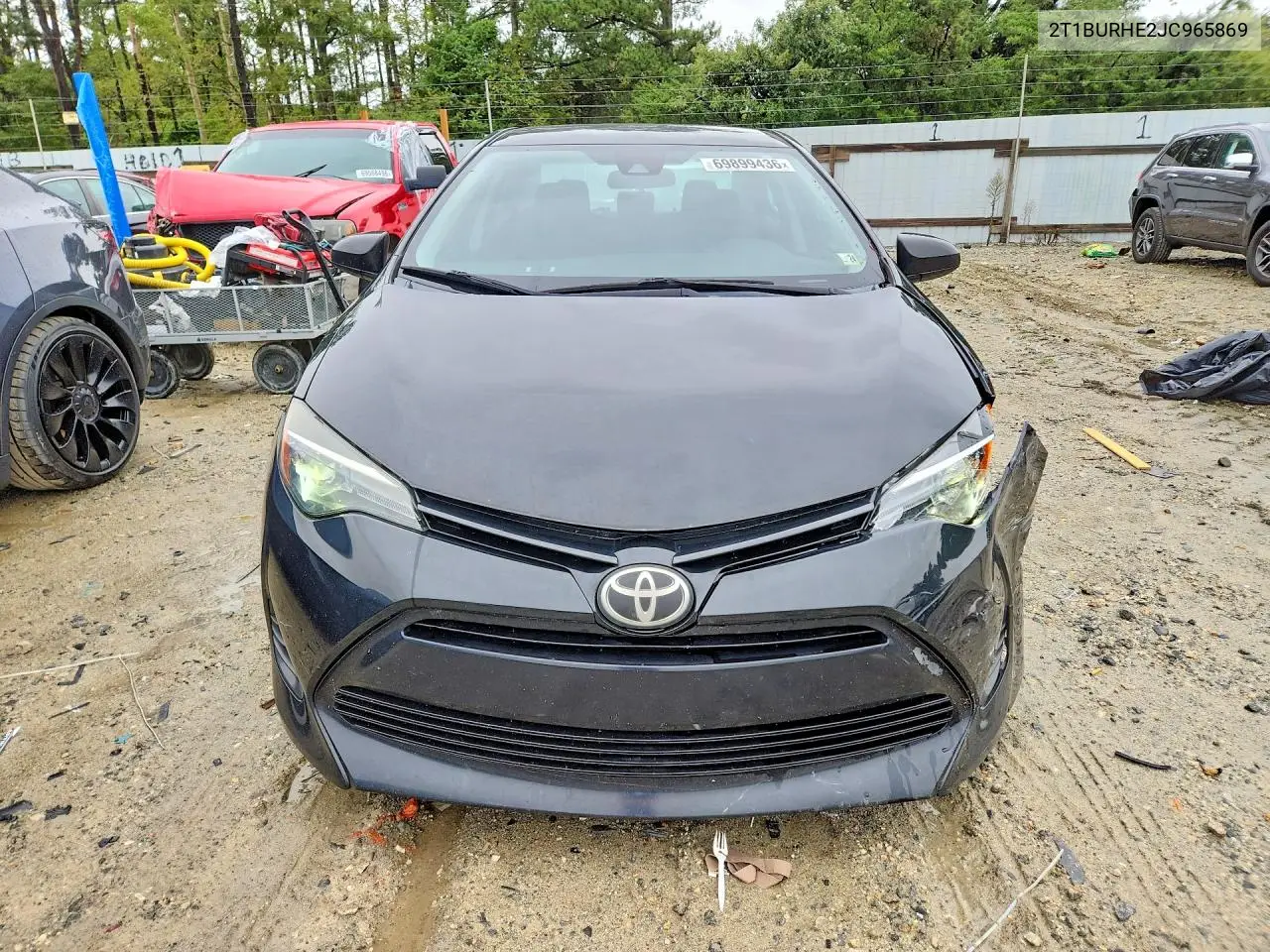 2018 TOYOTA COROLLA VIN 2T1BURHE2JC965869 — фото 5
