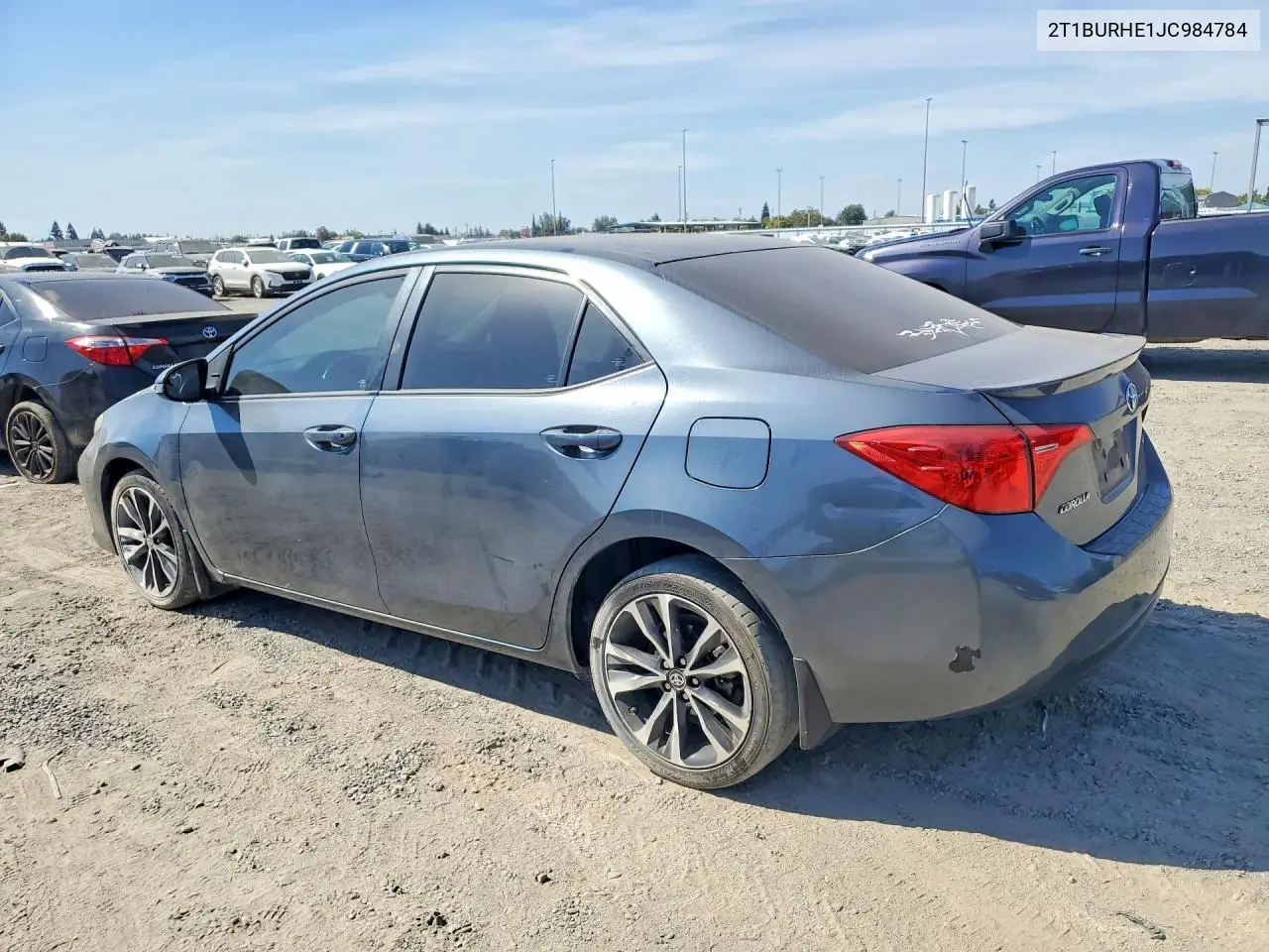 2018 TOYOTA COROLLA VIN 2T1BURHE1JC984784 — фото 2