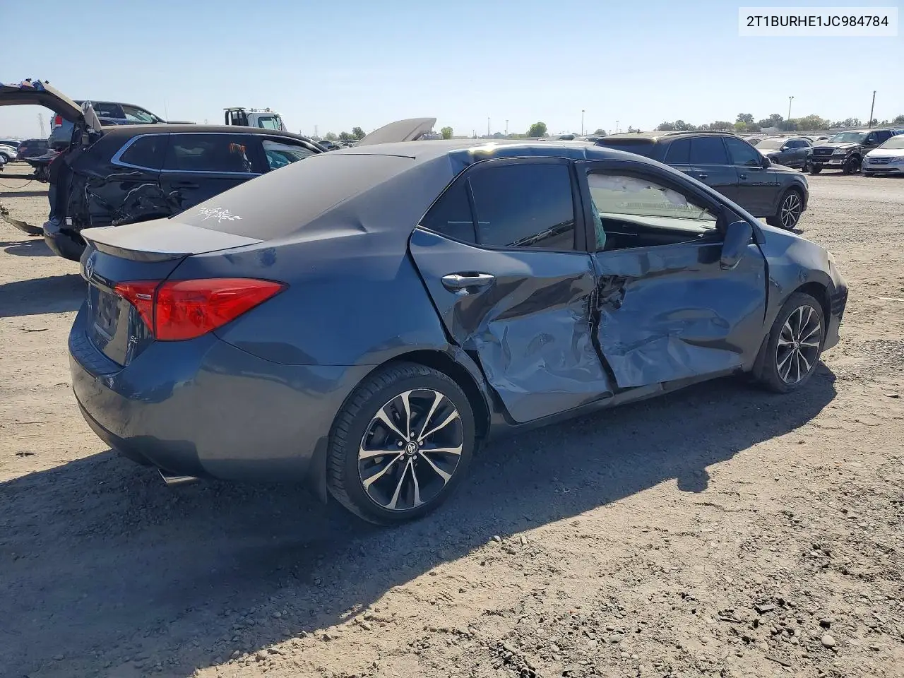 2018 TOYOTA COROLLA VIN 2T1BURHE1JC984784 — фото 3