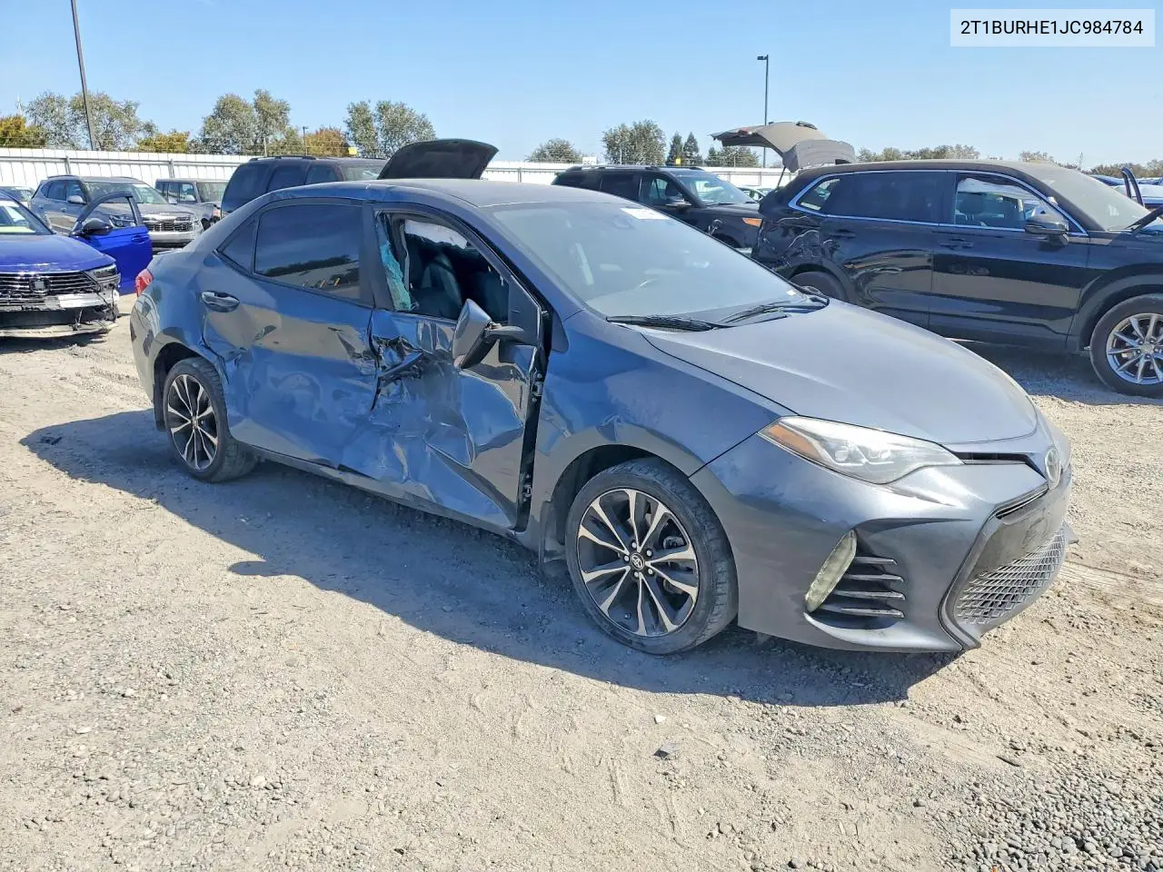 2018 TOYOTA COROLLA VIN 2T1BURHE1JC984784 — фото 4