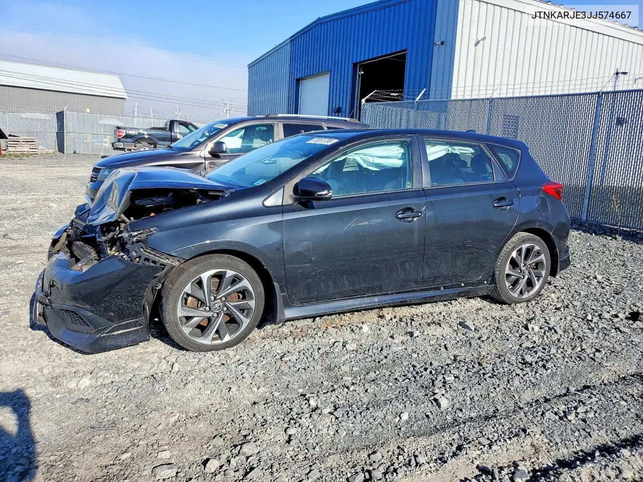 TOYOTA COROLLA 2018, VIN JTNKARJE3JJ574667