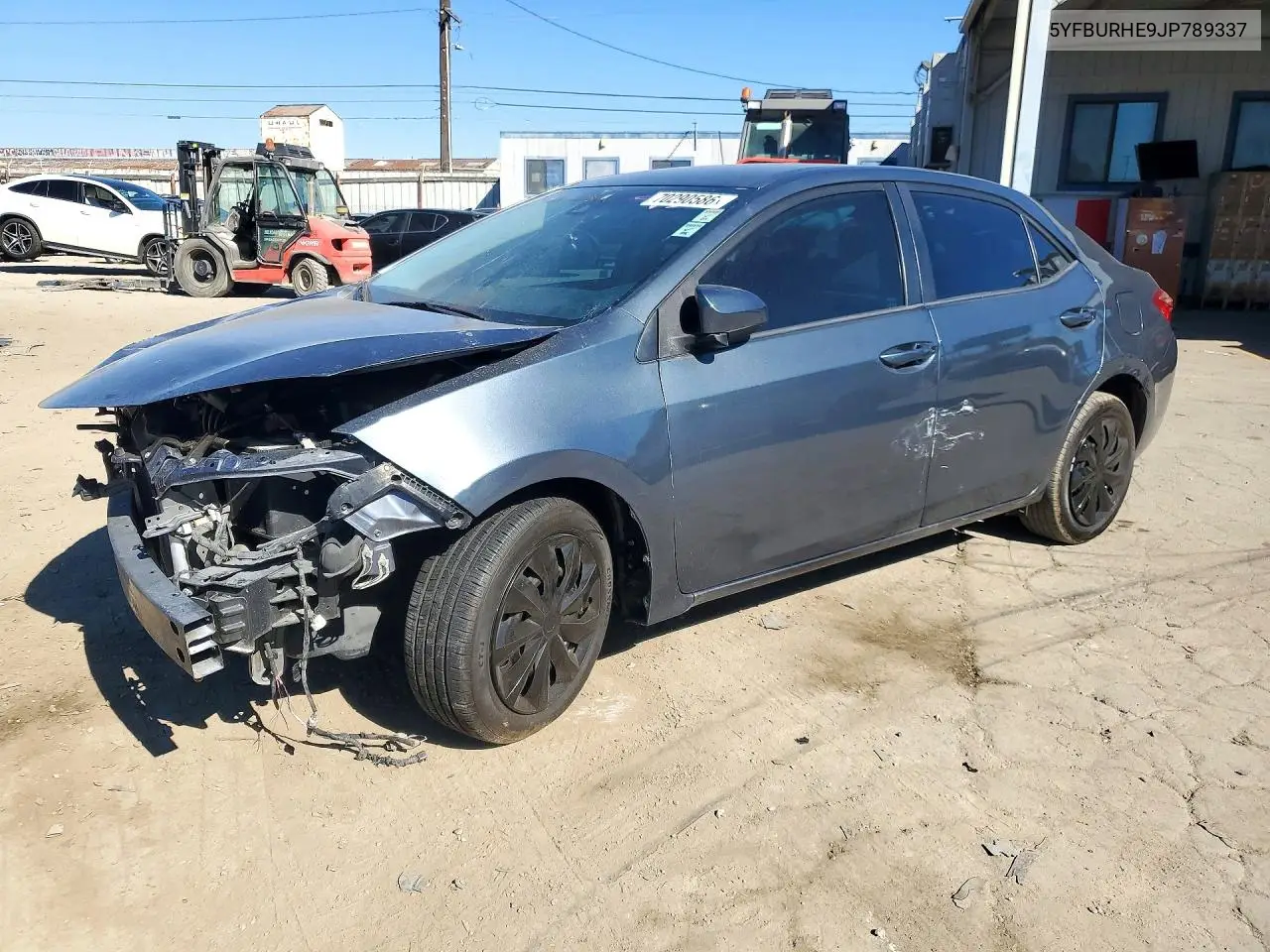 TOYOTA COROLLA 2018, VIN 5YFBURHE9JP789337