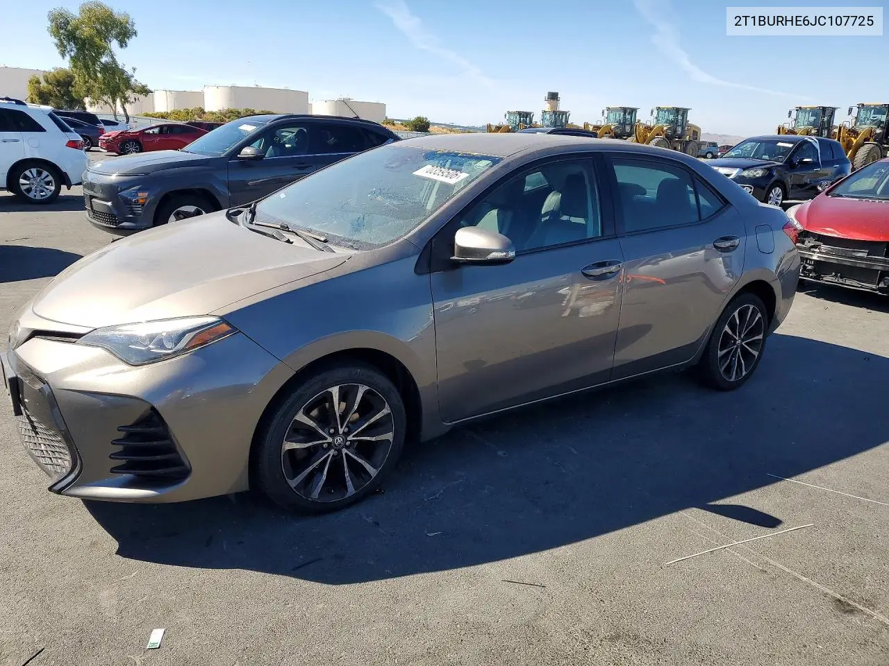TOYOTA COROLLA 2018, VIN 2T1BURHE6JC107725