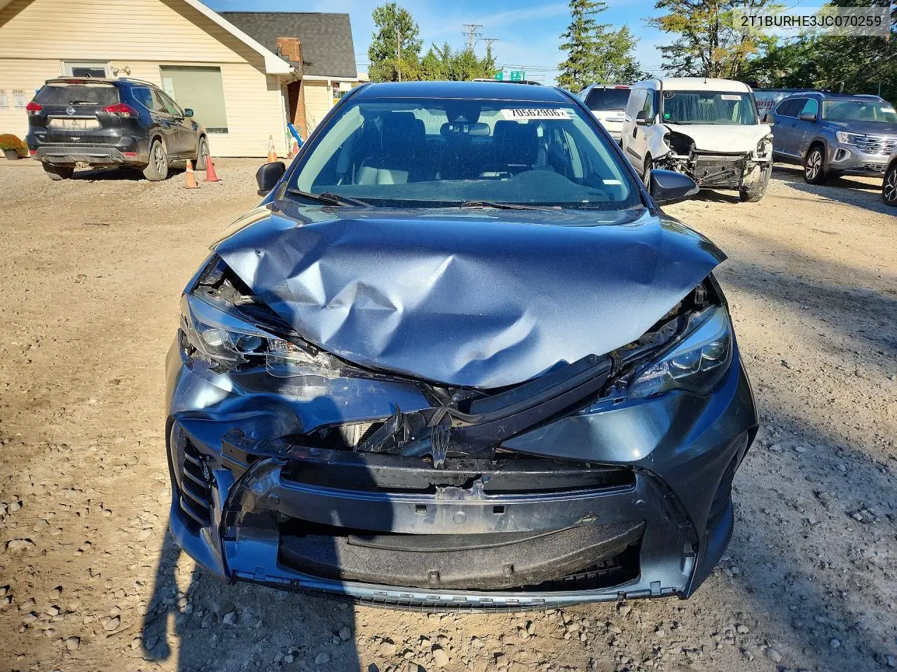 2018 TOYOTA COROLLA VIN 2T1BURHE3JC070259 — фото 5