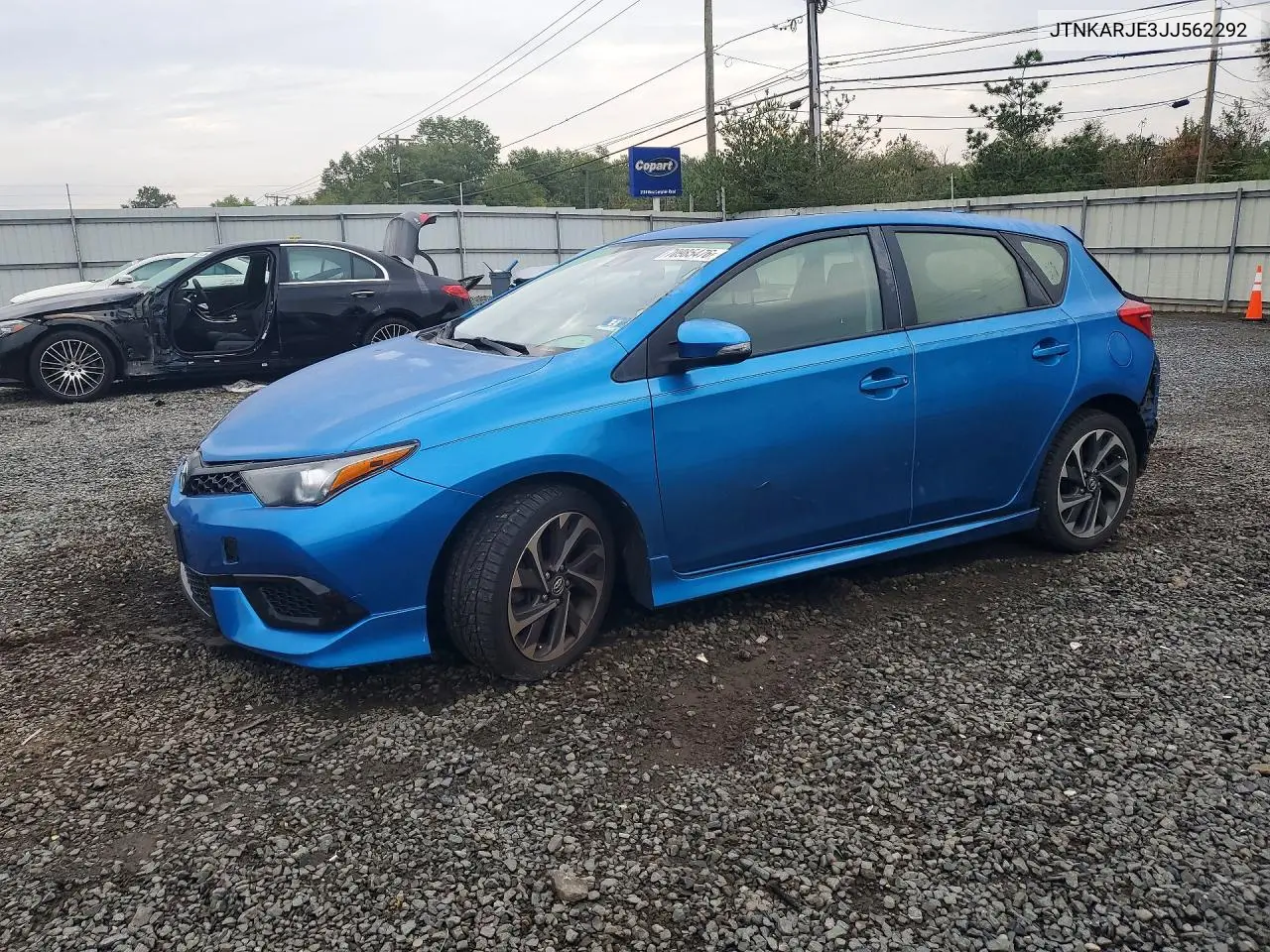 TOYOTA COROLLA 2018, VIN JTNKARJE3JJ562292