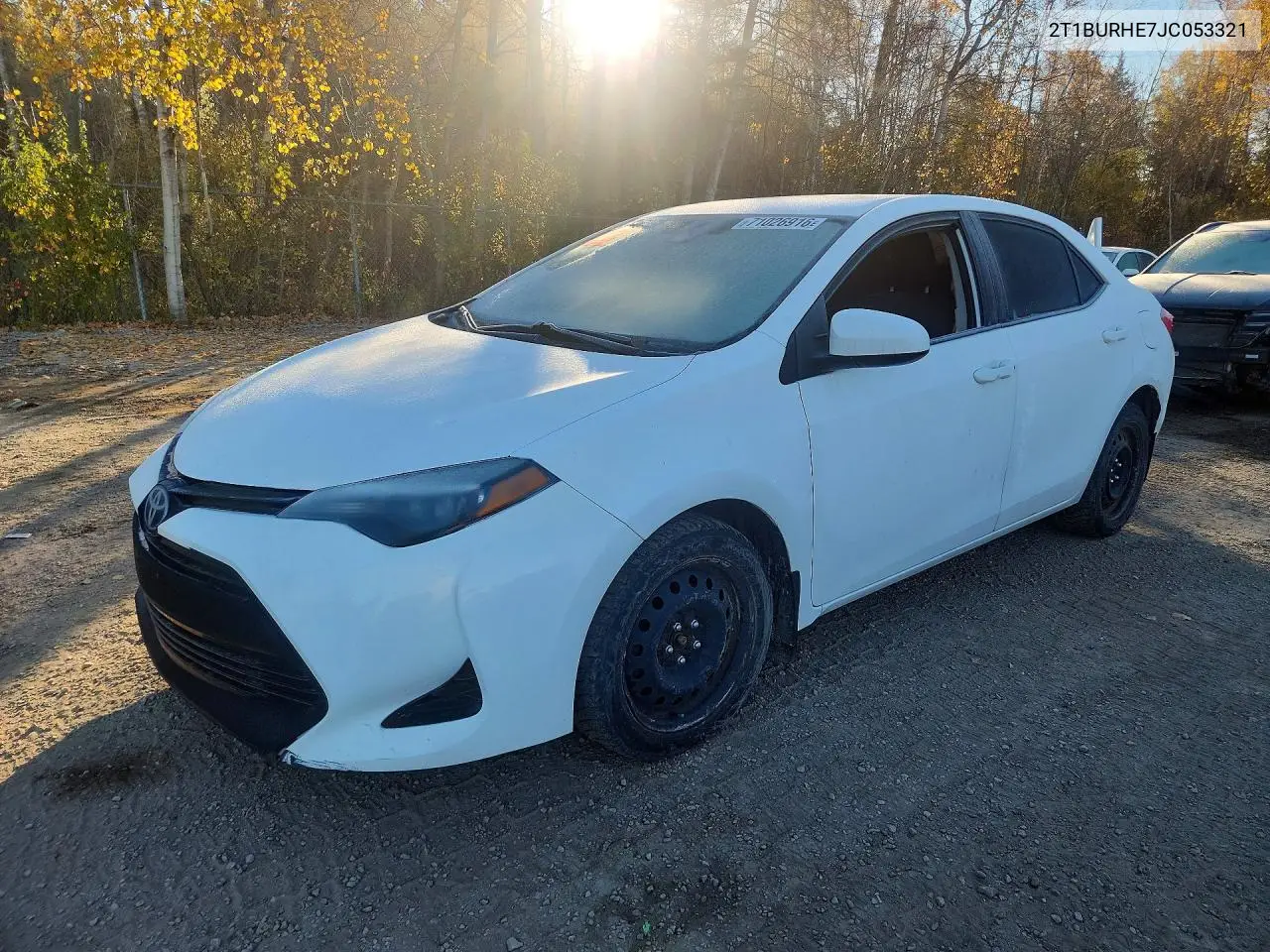 TOYOTA COROLLA 2018, VIN 2T1BURHE7JC053321