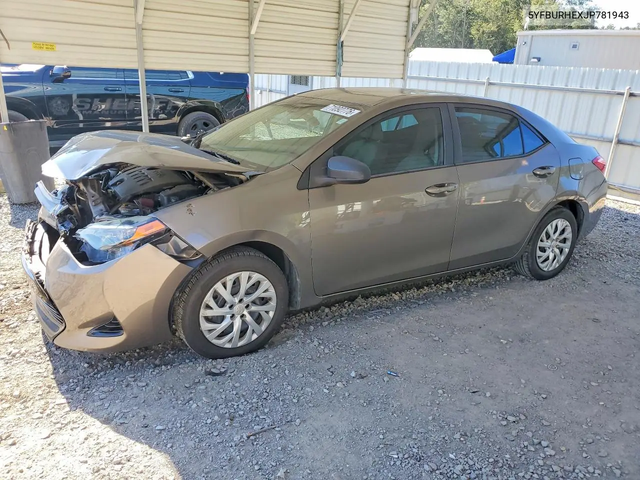 TOYOTA COROLLA 2018, VIN 5YFBURHEXJP781943