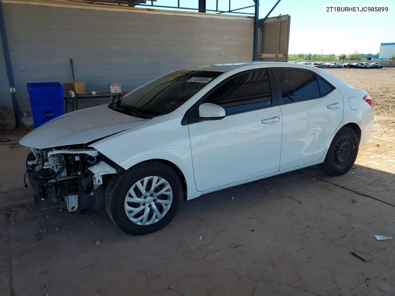 TOYOTA COROLLA 2018, VIN 2T1BURHE1JC985899