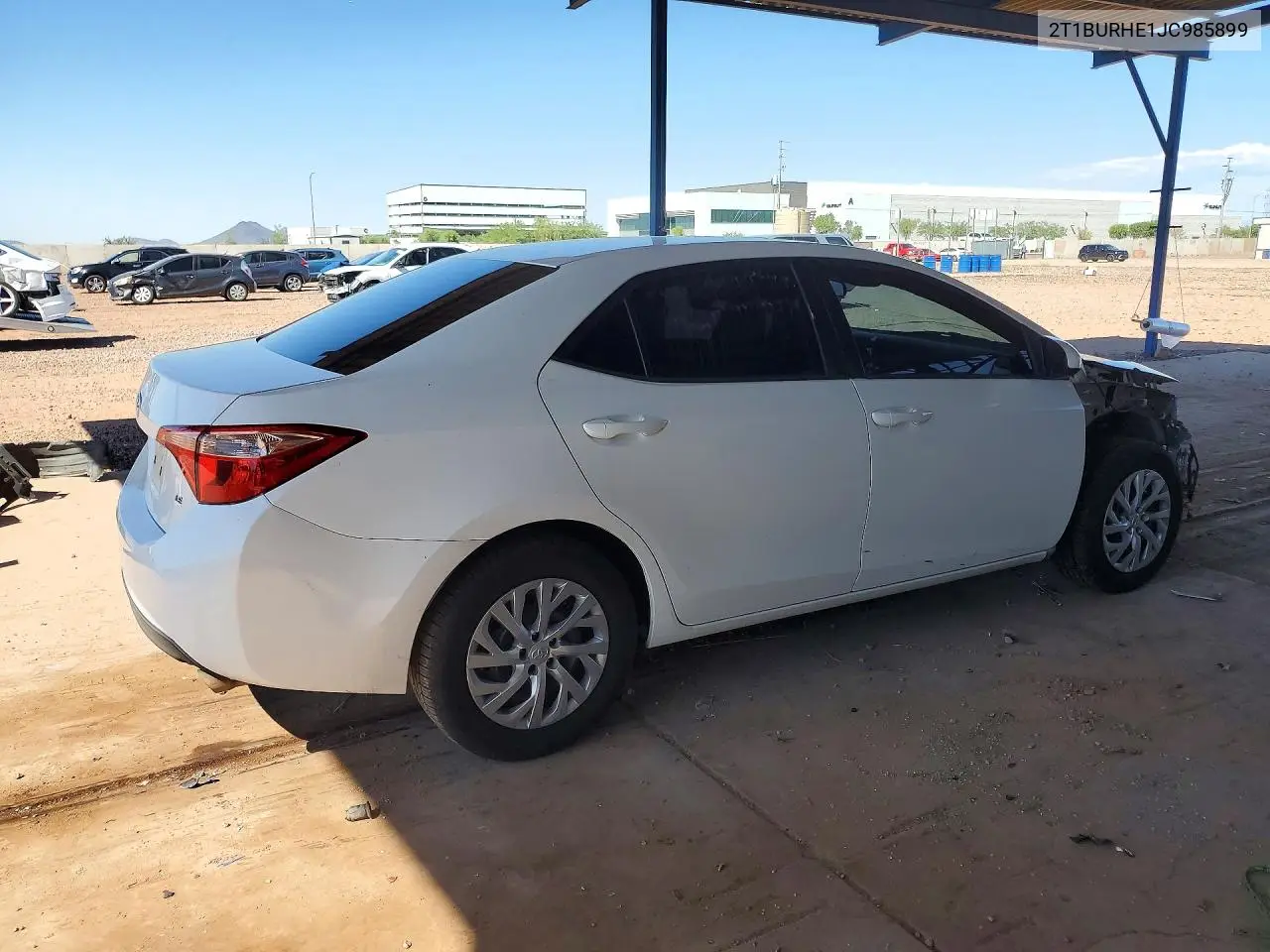 2018 TOYOTA COROLLA VIN 2T1BURHE1JC985899 — фото 3